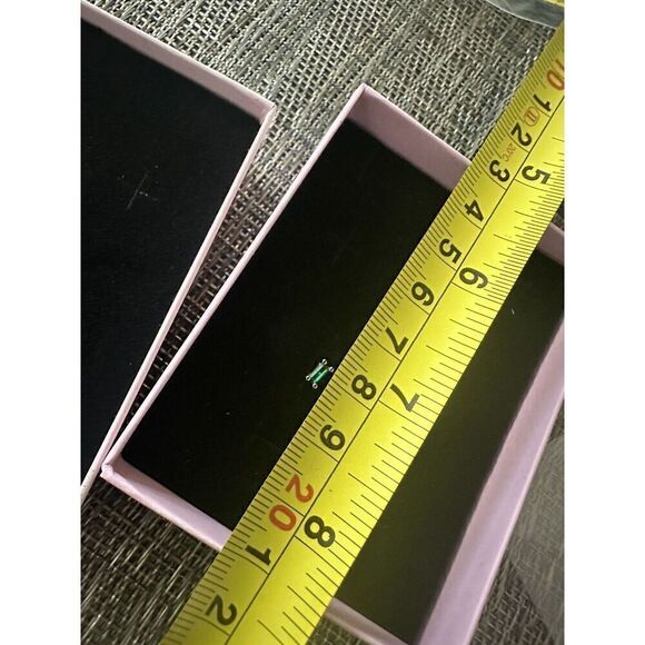 Natural Green Zircon Sterling Silver Baguette Earrings - Picture 3 of 3